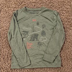 Under Armour Olive Graphic Long Sleeve Tee